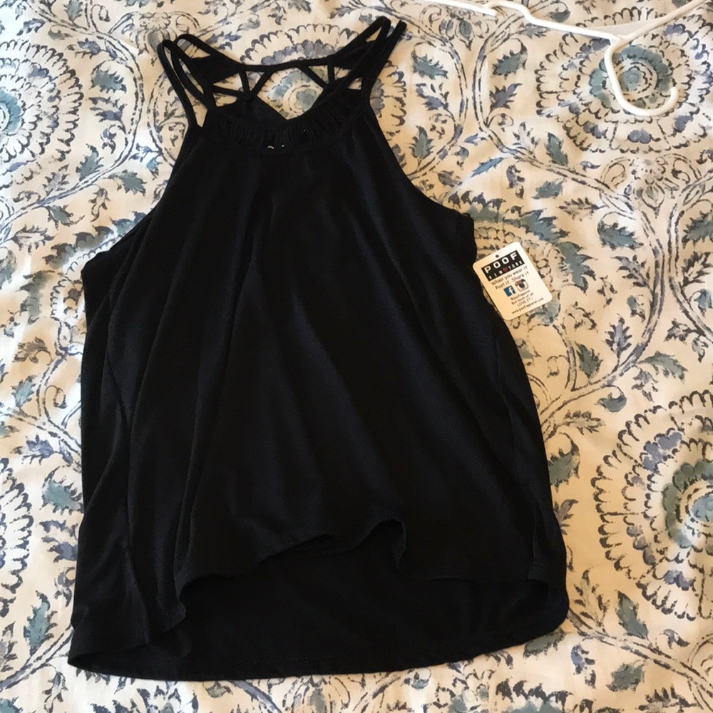 black tank top